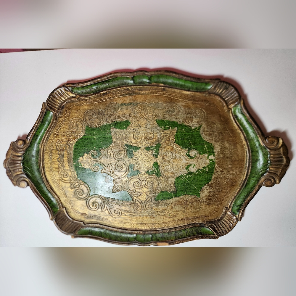 Vintage Italian Florintine Tray